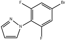 1-(4-bromo-2,6-difluorophenyl)-1H-pyrazole 结构式