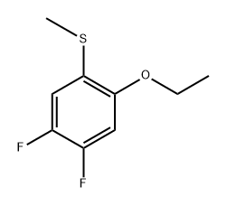 (2-Ethoxy-4,5-difluorophenyl)(methyl)sulfane 结构式