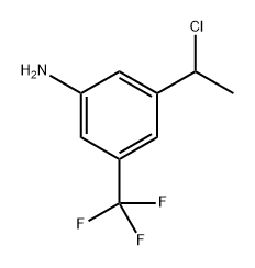 3-(1-氯乙基)-5-(三氟甲基)苯胺 结构式