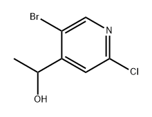 1-(5-溴-2-氯吡啶-4-基)乙醇 结构式