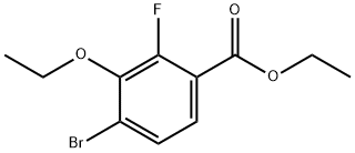 ethyl 4-bromo-3-ethoxy-2-fluorobenzoate 结构式