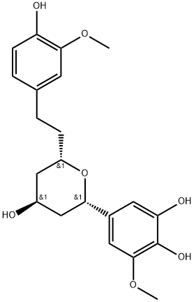 1,5-Epoxy-3-hydroxy-1-(3,4-dihydroxy-5-methoxyphenyl)-7-(4-hydroxy-3-methoxyphenyl)heptane 结构式