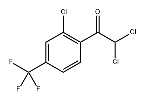 2,2-dichloro-1-(2-chloro-4-(trifluoromethyl)phenyl)ethanone 结构式