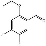 4-bromo-2-ethoxy-5-fluorobenzaldehyde 结构式