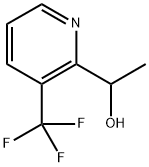1-(3-(三氟甲基)吡啶-2-基)乙-1-醇 结构式