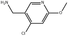 4-Chloro-6-methoxy-3-pyridinemethanamine 结构式