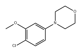 4-(4-氯-3-甲氧基苯基)吗啉 结构式