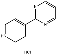 2-(1,2,3,6-四氢吡啶-4-基)嘧啶盐酸盐 结构式