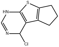 12-chloro-7-thia-9,11-diazatricyclo[6.4.0.0,2,6]dodeca-1(8),2(6),9-triene 结构式