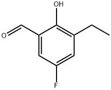 3-Ethyl-5-fluoro-2-hydroxybenzaldehyde 结构式