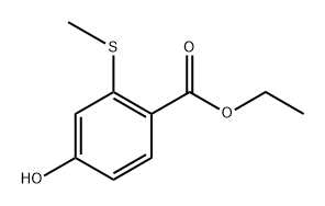 ethyl 4-hydroxy-2-(methylthio)benzoate 结构式