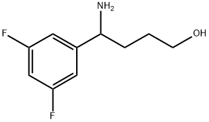 4-氨基-4-(3,5-二氟苯基)-1-丁醇 结构式