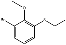 1-Bromo-3-(ethylthio)-2-methoxybenzene 结构式