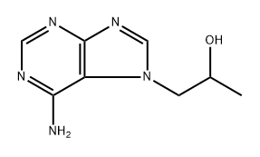 7H-Purine-7-ethanol, 6-amino-α-methyl- 结构式