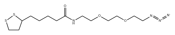 Lipoamido-PEG2-azide 结构式