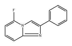 5-fluoro-2-phenylimidazo[1,2-a]pyridine 结构式