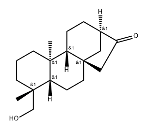 17-Norkauran-16-one, 18-hydroxy-, (4α)-(±)- (9CI) 结构式