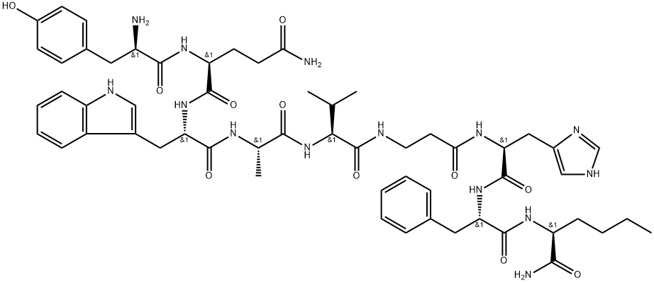 蛙皮素受体激动剂多肽 结构式
