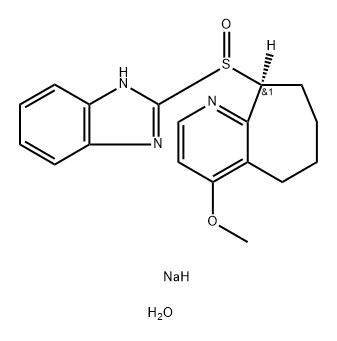 化合物 NEPAPRAZOLE SODIUM DIHYDRATE 结构式