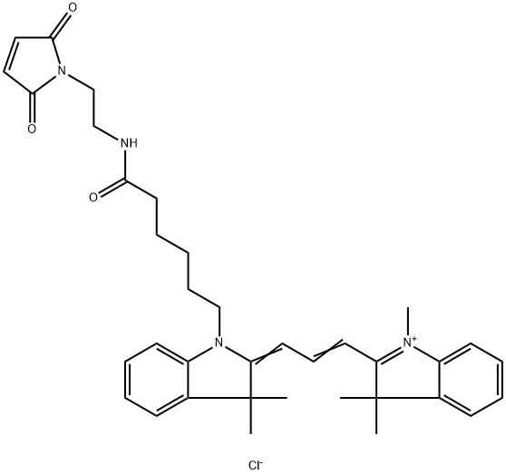Cyanine3 maleimide 结构式