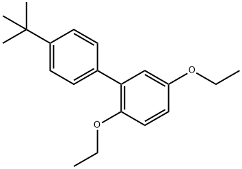 4'-(1,1-Dimethylethyl)-2,5-diethoxy-1,1'-biphenyl 结构式