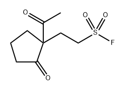 1-acetyl-2-oxo-Cyclopentaneethanesulfonyl fluoride 结构式