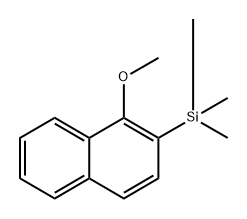 (1-methoxynaphthalen-2-yl)trimethylsilane 结构式