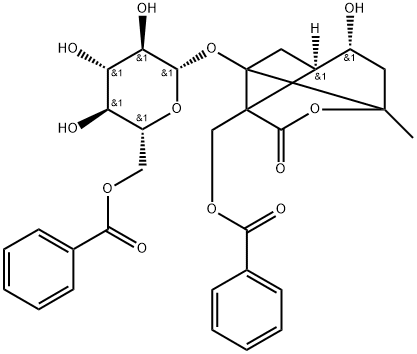 Benzoylalbiflorin 结构式