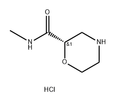 2-Morpholinecarboxamide,N-methyl-,hydrochloride,(2S)- 结构式