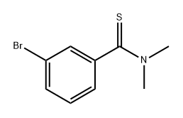 3-bromo-N,N-dimethylbenzothioamide 结构式