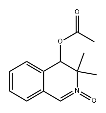 (3,3-dimethyl-2-oxido-4H-isoquinolin-4-yl) acetate 结构式