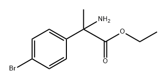 2-氨基-2-(4-溴苯基)丙酸乙酯 结构式