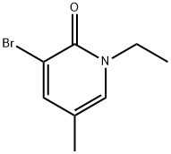 3-bromo-1-ethyl-5-methylpyridin-2(1H)-one 结构式