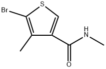 5-Bromo-N,4-dimethyl-3-thiophenecarboxamide 结构式