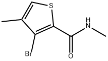 3-Bromo-N,4-dimethyl-2-thiophenecarboxamide 结构式