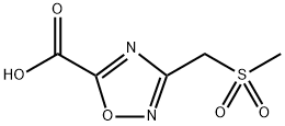 3-((甲基磺酰基)甲基)-1,2,4-噁二唑-5-羧酸 结构式