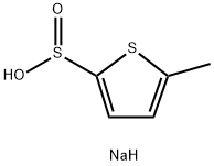 5-甲基噻吩-2-亚磺酸钠 结构式