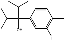 3-Fluoro-4-methyl-α,α-bis(1-methylethyl)benzenemethanol 结构式