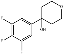 4-(3,4,5-trifluorophenyl)tetrahydro-2H-pyran-4-ol 结构式