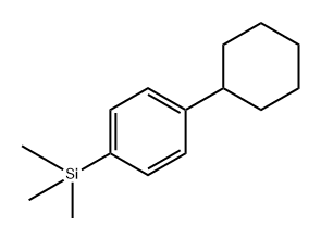 (4-cyclohexylphenyl)trimethylsilane 结构式