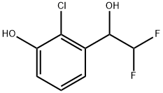 2-Chloro-α-(difluoromethyl)-3-hydroxybenzenemethanol 结构式