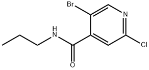 5-bromo-2-chloro-N-propylisonicotinamide 结构式