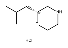 Morpholine, 2-(2-methylpropyl)-, hydrochloride, (2R)- 结构式