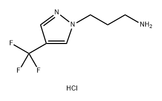 3-[4-(trifluoromethyl)-1H-pyrazol-1-yl]propan-1-amine 结构式