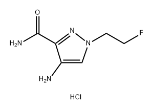 4-amino-1-(2-fluoroethyl)-1H-pyrazole-3-carboxamide 结构式
