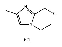 2-(chloromethyl)-1-ethyl-4-methyl-1H-imidazole 结构式