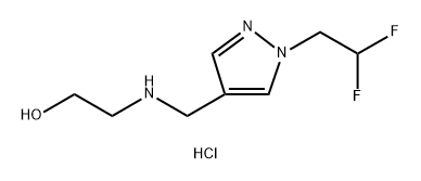 2-({[1-(2,2-difluoroethyl)-1H-pyrazol-4-yl]methyl}amino)ethanol 结构式