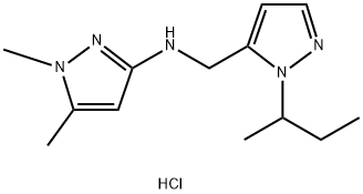 N-[(1-sec-butyl-1H-pyrazol-5-yl)methyl]-1,5-dimethyl-1H-pyrazol-3-amine 结构式