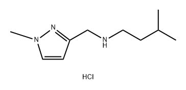 3-methyl-N-[(1-methyl-1H-pyrazol-3-yl)methyl]butan-1-amine 结构式