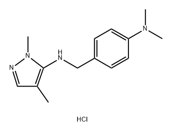 N-[4-(dimethylamino)benzyl]-1,4-dimethyl-1H-pyrazol-5-amine 结构式